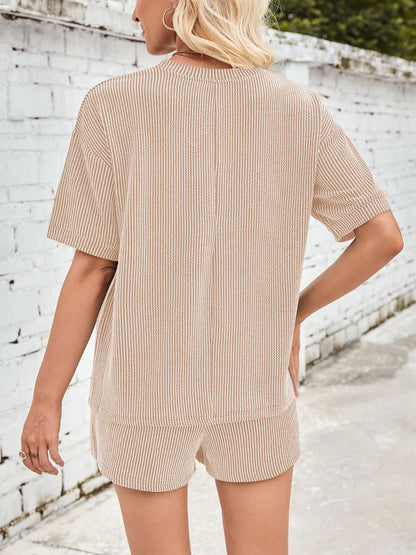 Jinte™ | Behageligt ribstof loungewear-sæt