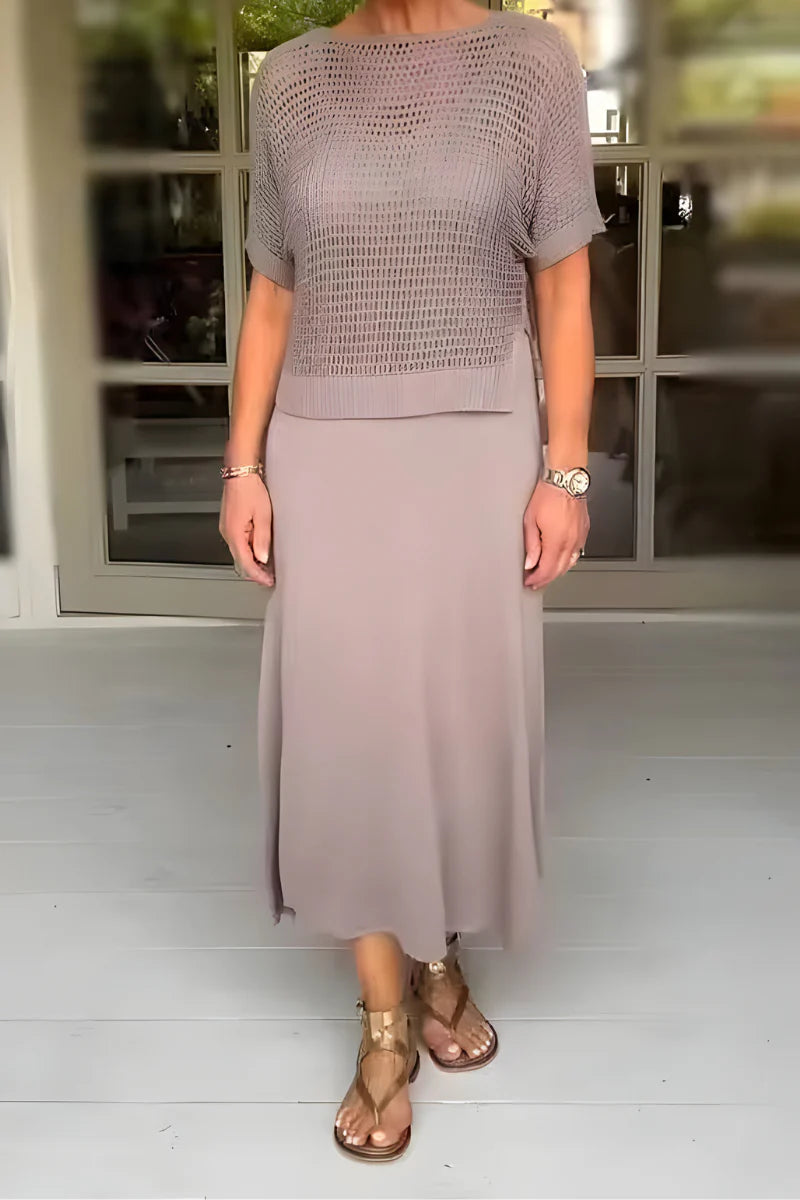 Lieke™ | Sommerkjole med strikket top