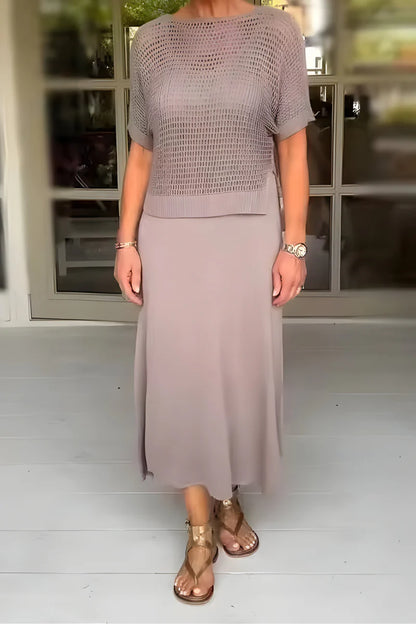 Lieke™ | Sommerkjole med strikket top