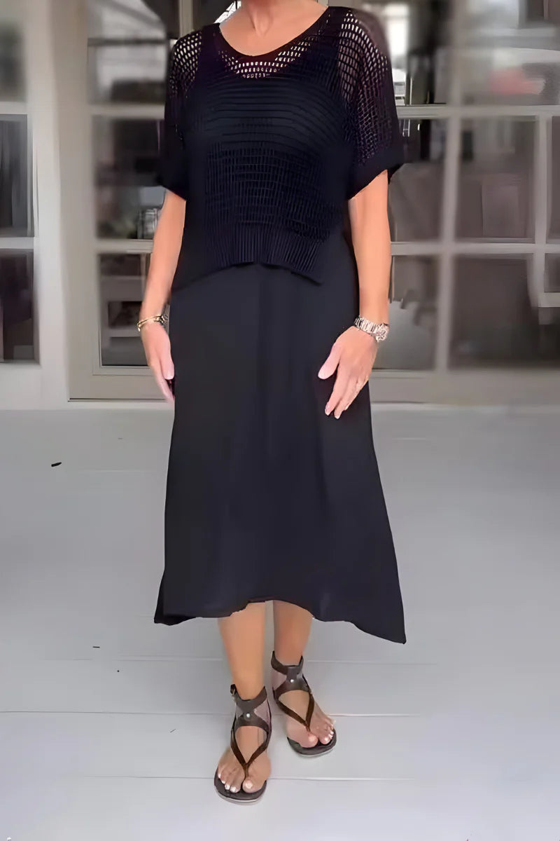 Lieke™ | Sommerkjole med strikket top