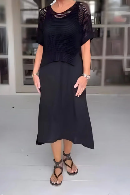 Lieke™ | Sommerkjole med strikket top