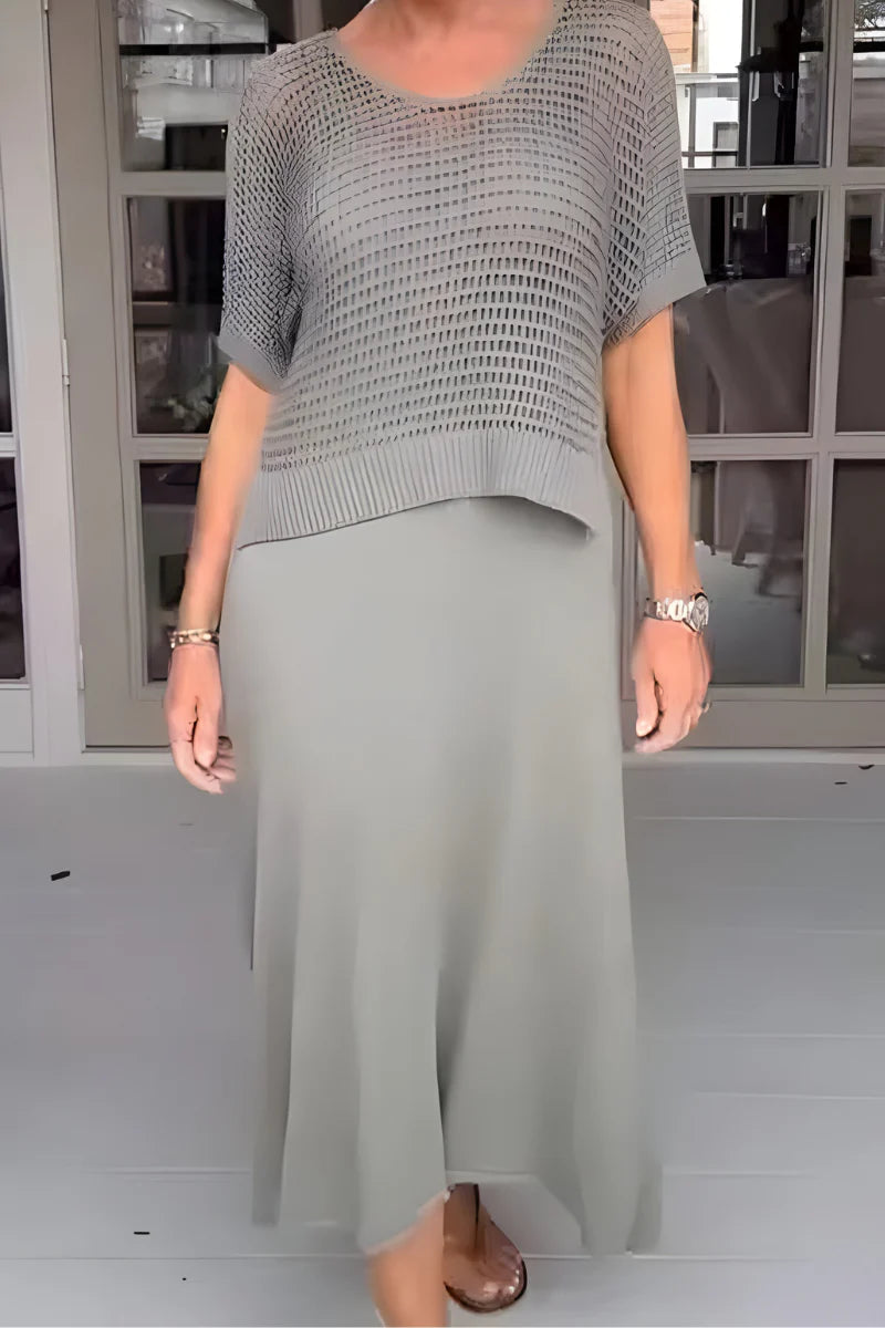 Lieke™ | Sommerkjole med strikket top