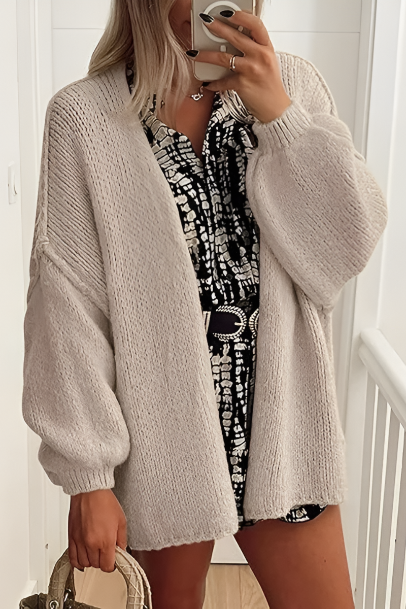 Luna™ | Oversized Strikket Cardigan