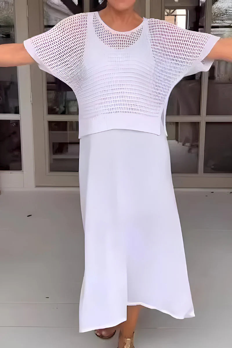 Lieke™ | Sommerkjole med strikket top