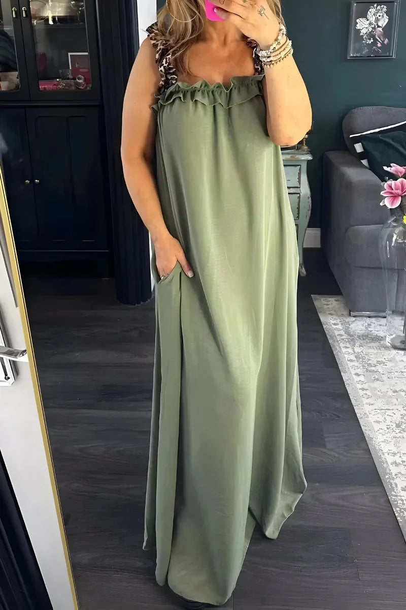 Veerle™ | Let Sommerkjole med Leopardstropper