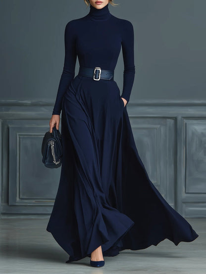 Elora™ | Elegant maxiklänning med hög hals