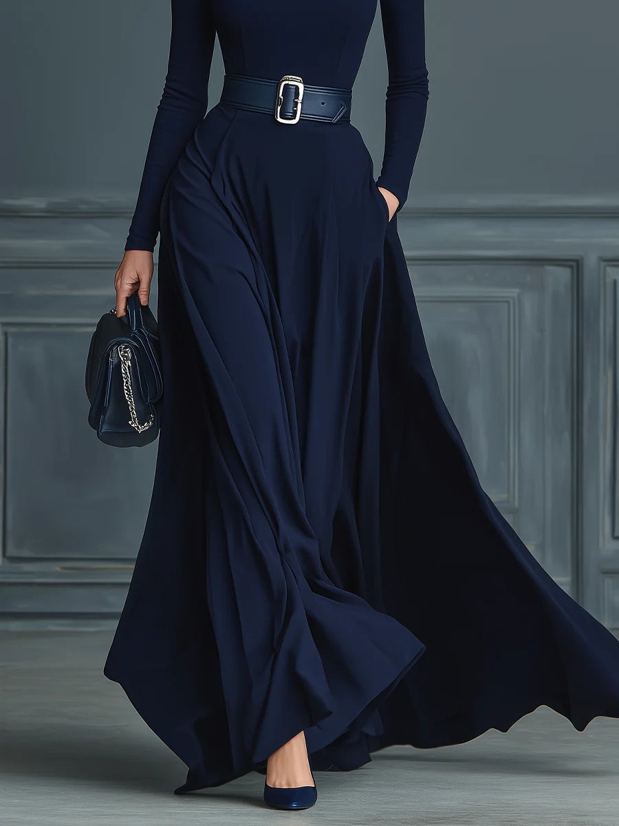 Elora™ | Elegant maxiklänning med hög hals