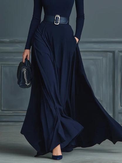 Elora™ | Elegant maxiklänning med hög hals