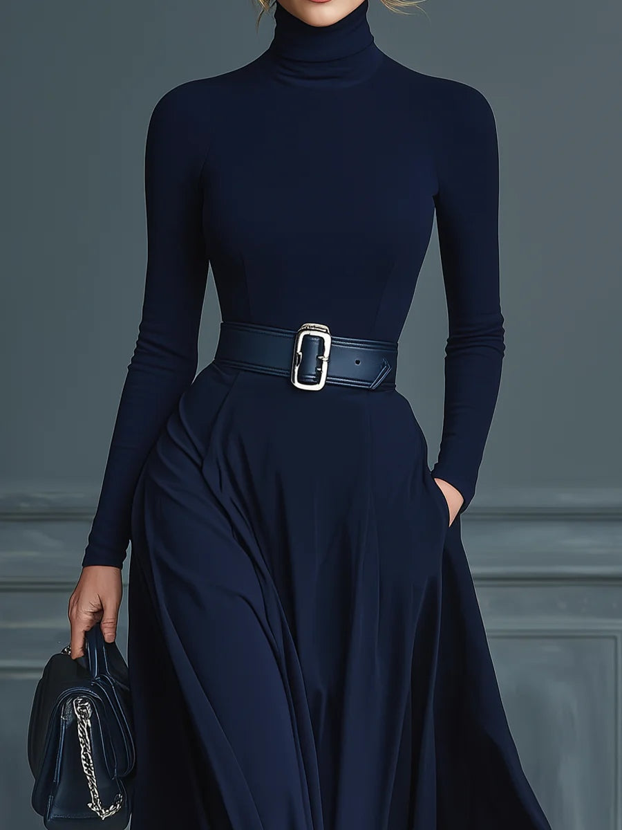 Elora™ | Elegant maxiklänning med hög hals