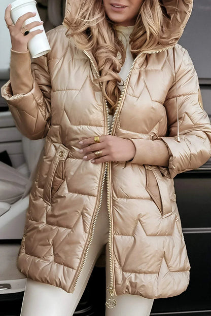 Astrid™ | Elegant vinterfrakke med hætte og for