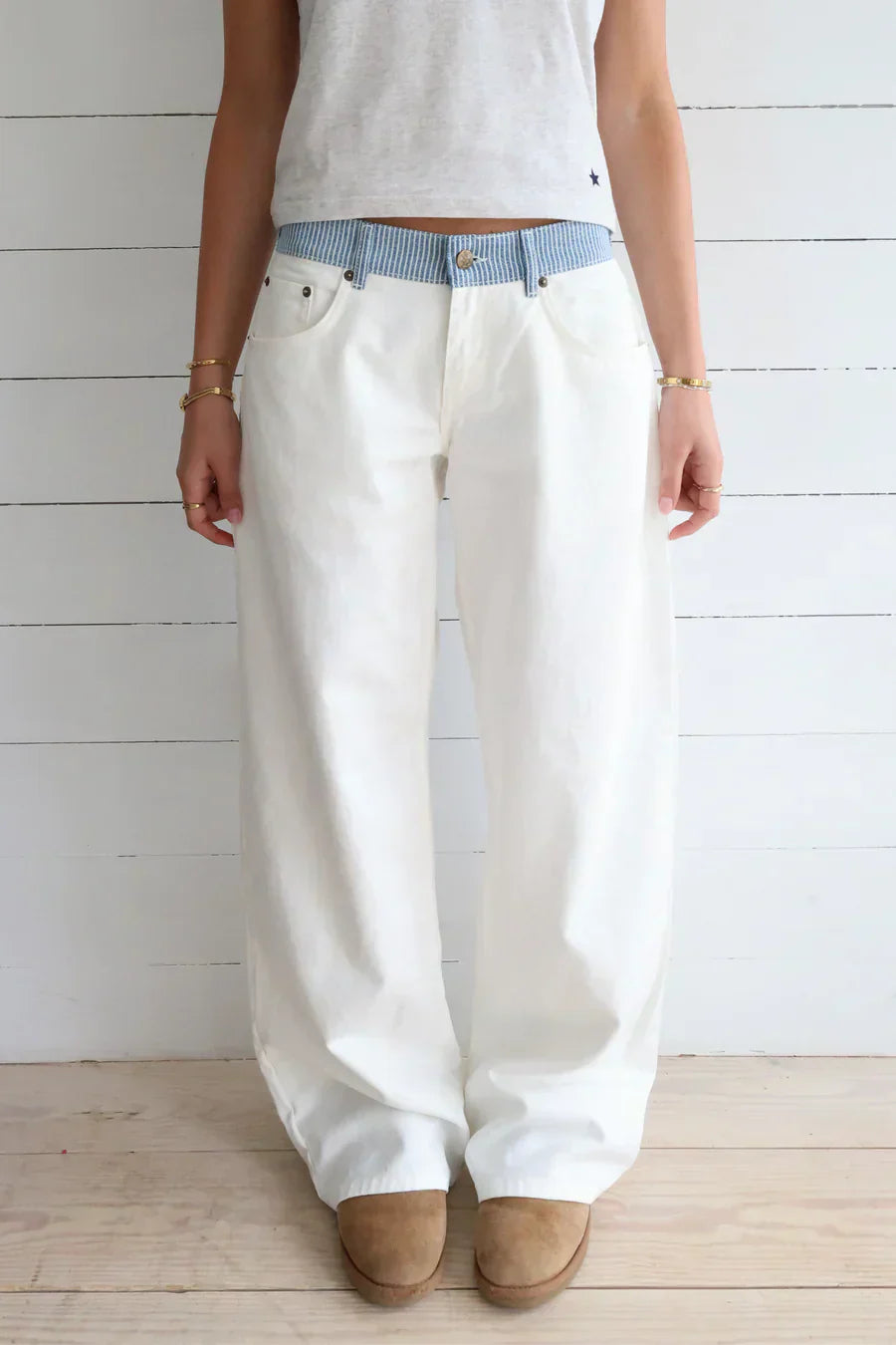 Jodie™ | Vide Jeans med Taljebånd