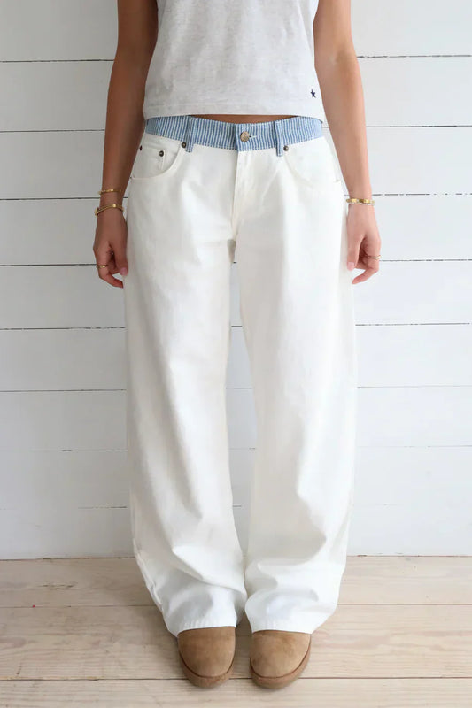 Jodie™ | Vide Jeans med Taljebånd