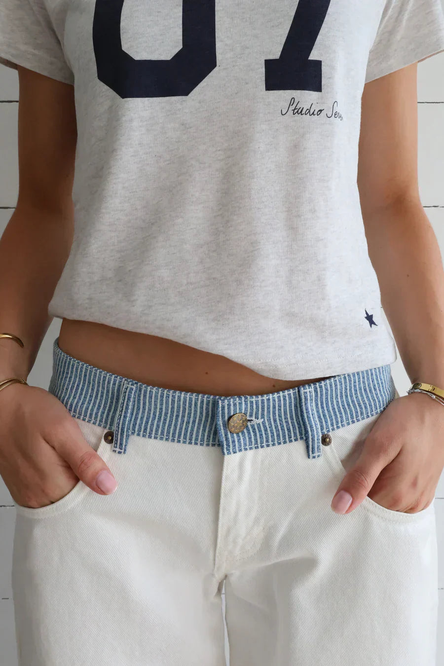 Jodie™ | Vide Jeans med Taljebånd